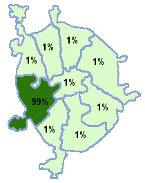 Схема распределения по округам