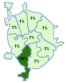 Схема распределения по округам