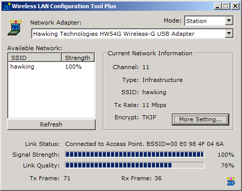 USB адаптер HWU54G